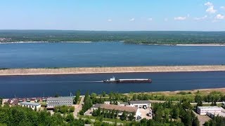 Aerial view of Volga River | Videohive Project Templates