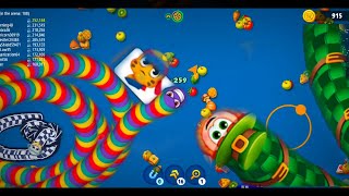 🔥 worms 🪱 zone.io🔥GIANT SLITHER 🔥 BEST GAME PLAY🔥#TOPRANK1#wormszoneio #rowdygaming #gaming