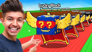 Opening 100 SUPER HERO Lucky Blocks in Steal a Brainrot