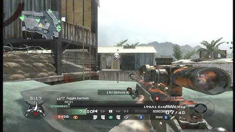 CoD Black Ops No Scope across the map on Firing Range