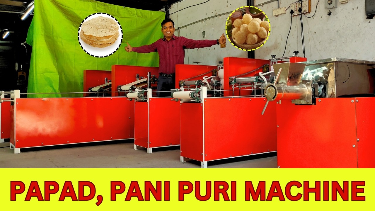 PAPAD MAKING MACHINE | PANI PURI MAKING MACHINE | Best Business to ...