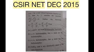 Watch till end|| CSIR NET DEC 2015|| Complex analysis|| g and h holomorphic|| SCQ