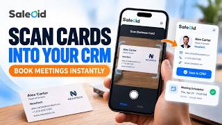 Scan Business Cards into CRM & Book Meetings | Saleoid