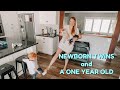 FULL DAY WITH 3 KIDS UNDER 2 YEARS (Newborn Twins + Toddler)