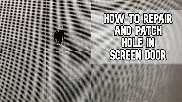 How to repair and patch hole in screen door #diy #hole #screendoor #patchhole