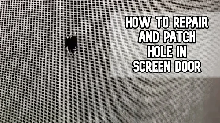 How to repair and patch hole in screen door #diy #hole #screendoor #patchhole