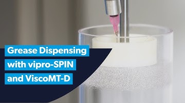 Grease Dispensing with Rotorspray vipro-SPIN and Emptying System ViscoMT-D