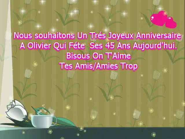 Joyeux Anniversaire Olivier Youtube Joyeux Anniversaire Olivier Youtube