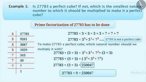 Smallest multiple that creates a perfect cube
