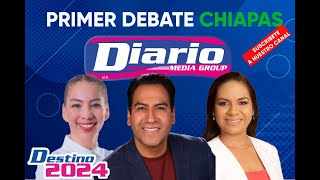 Primer debate por la gubernatura de Chiapas