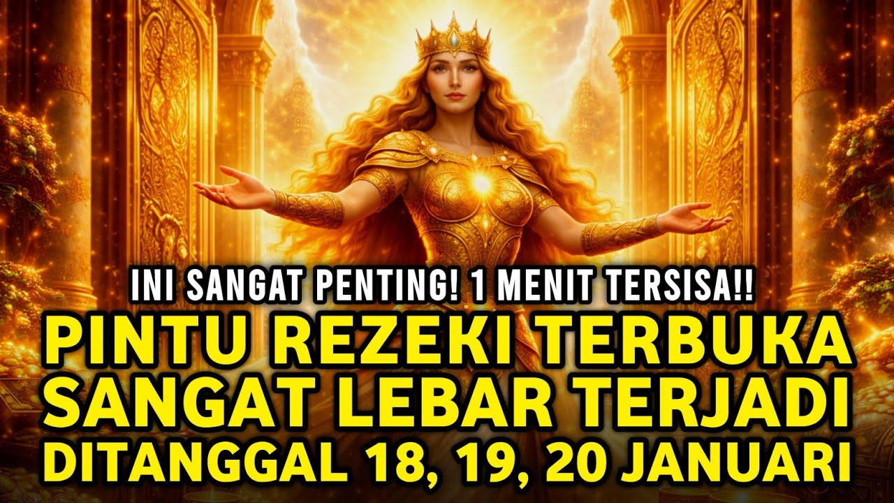 JIWA TERPILIH ✨ 18, 19, 20 JANUARI! TIGA HARI SAAT SEMESTA MEMBUKA AKSES PINTU REZEKI SANGAT LEBAR