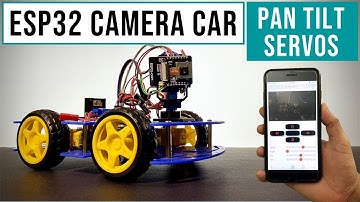 SURVILANCE CAR WITH PAN TILT SERVO WITH ESP32 CAM