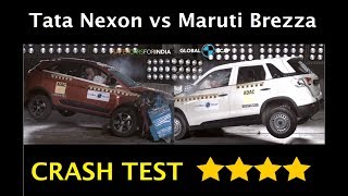 Maruti Suzuki Vitara Brezza vs Tata Nexon Crash Test