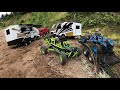 Rc TRAILER CAMPER & TRUCK CAMPER DUALY adventure,2x buggy jumping.