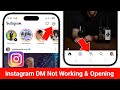 Instagram DM Not Working & Not Opening 2025 || Fix Instagram DM Message Button Not Working Today