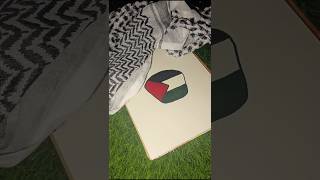 Beautiful Palestine Flag Drawing |Easy Marker Art #Palestine #FreePalestine #PalestineFlag #Drawing