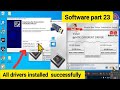 C. Software part 23 installation of miracle driver v1 after disable driver signature inforcement.