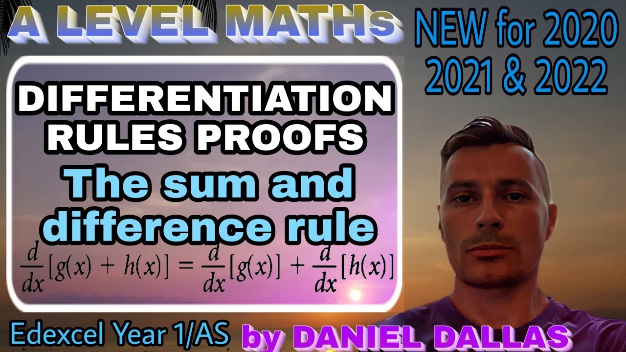 The sum and difference rule for derivatives proof | Calculus I ...