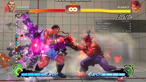 Evil Ryu vs Balrog: unblockable setup - backthrow
