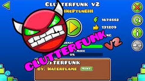 30 DEMONS!! Geometry Dash - Clutterfunk By IIINeptuneIII (DEMON) Easy-Medium 100% completed