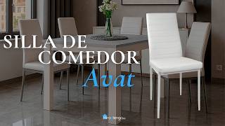 Silla De Comedor Avat Moderna En Color Blanco - Miroytengo.es