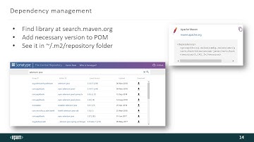 Dependency management // Управление зависимостями в maven