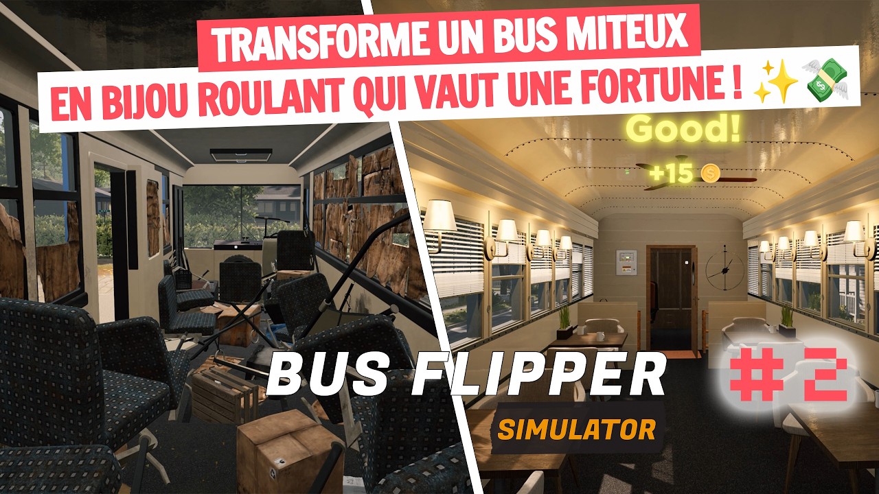 RETAPE des BUS et DEVIENS RICHE dans BUS FLIPPER SIMULATOR ! 🚐💸