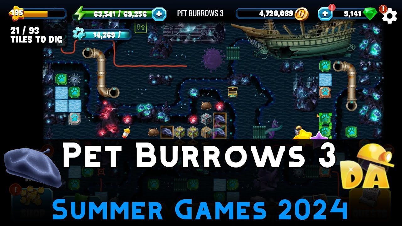 Pet Burrows 3 | Summer Games 2024 #9 | Diggy's Adventure