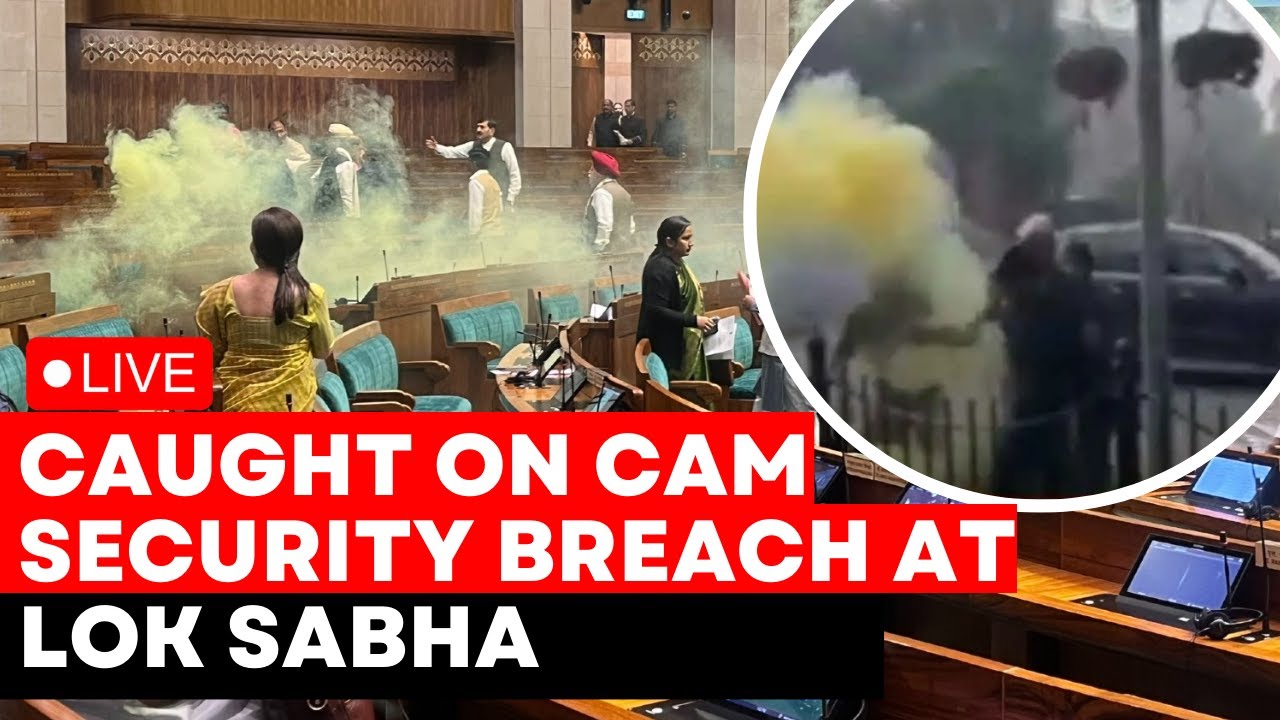 Lok Sabha LIVE | Security Breach On 22 Anniversary Of Parliament Attack | Man Jumps Into Lok Sabha