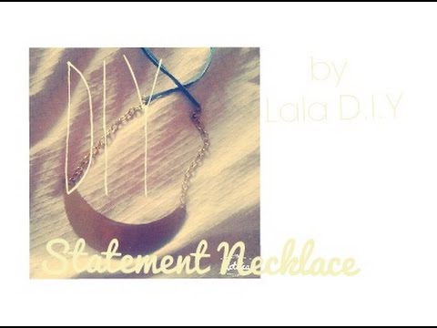DIY Statement necklace - YouTube