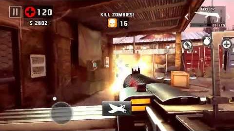 Dead trigger 2 type 92 & minigun gameplay level 51 take no damage.