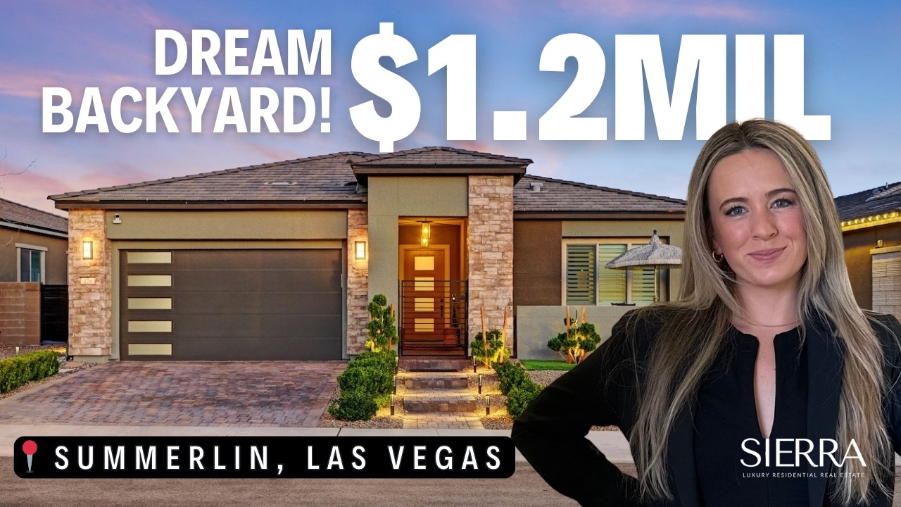 Tour this STUNNING Home in Summerlin w/ Dream Backyard | $1.2million | Las Vegas Luxury Homes