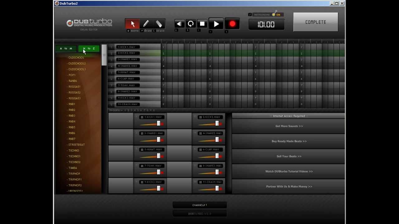 DUBturbo 2.0 Tutorial #1 - Beat Making Basics