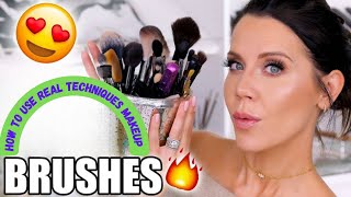 How To Use Real Techniques Makeup Brushes #realtechniques #makeupbrushes  #makeupaccessories #short