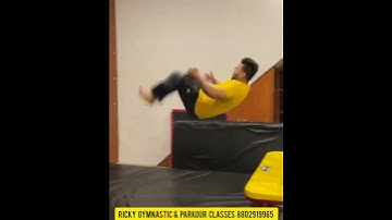 wall flip / front flip  video #shorts #rickygymnast