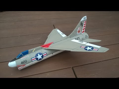 A-7 Corsair II RC rocket boosted glider