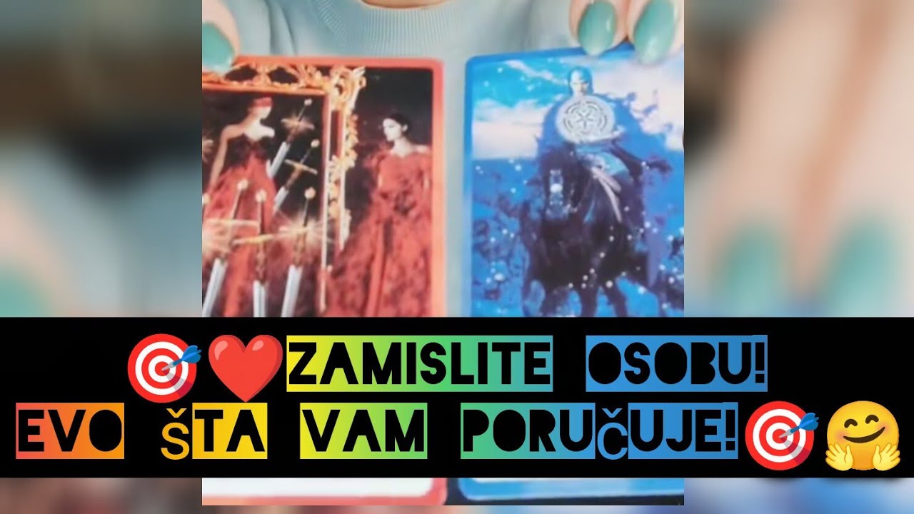 🎯❤️ZAMISLITE osobu! Evo šta Vam poručuje!🎯🤗