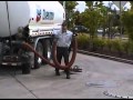 Delivering Fuel at a gas station