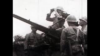 Historical Cine Newsreel footage covering the China - Japan war