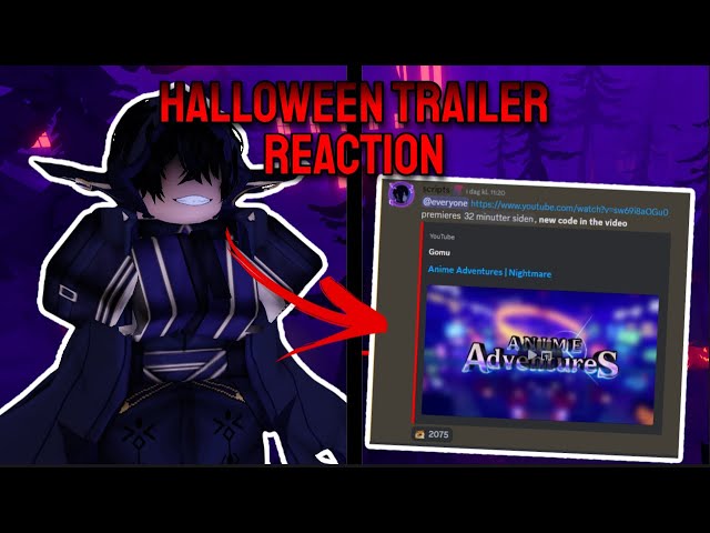 Update 18 Trailer Halloween UPDATE! Anime Adventures MASSIVE