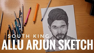 How to draw @AlluArjun Step by Step // full sketch #tutorial for #beginners