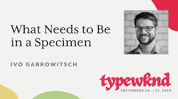 What Needs to Be in a Specimen