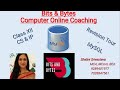 RDBMS + SQL Quick revision Tour CS/IP - By Shalini Srivastava