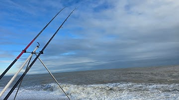 Back at dungeness for a Kent COD beach fishing in the storm 