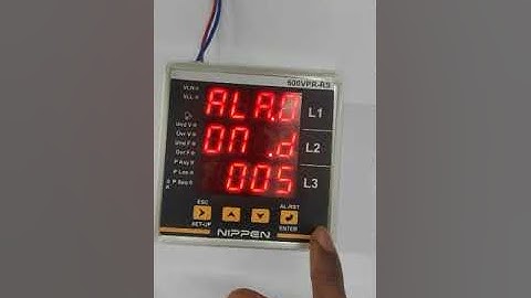 How to Program Nippen Electricals Voltage Protection Relay (Model 600VPR RS)