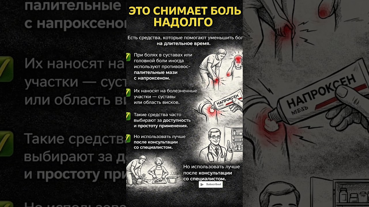 Мазь, которая снимает боль быстрее, чем вы думаете»