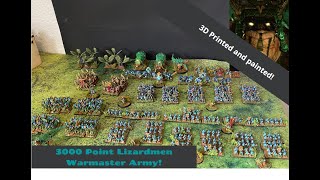 3D Printed And Painted A 3000 Point Lizardmen Warmaster Army