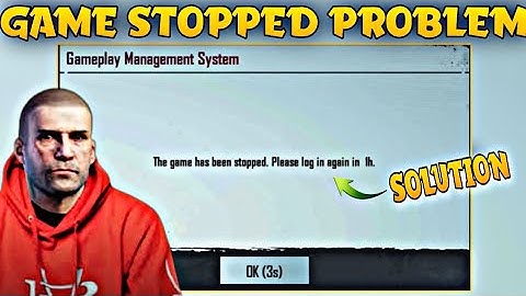 How To Fix Game Stopped Error In PUBG Mobile | Fix PUBG Mobile Has Stopped Game Management Problem