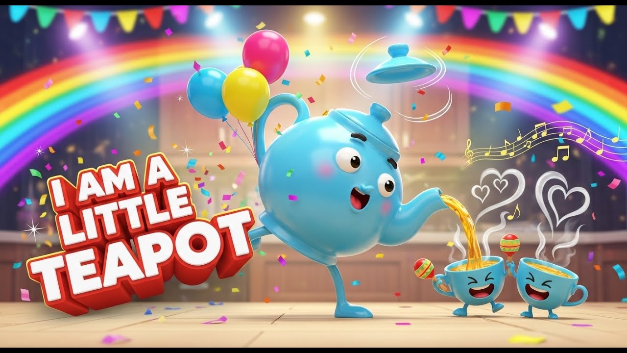 I’m a Little Teapot Song | Dance, Sing & Learn with Funny Teapot ...