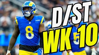 3 MUST-START Defenses + Top D/ST Streaming Options for Fantasy Football Week 10